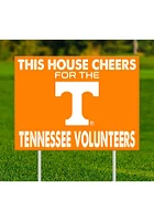 Tennessee Volunteers This House Cheers For Yard Sign - Orange