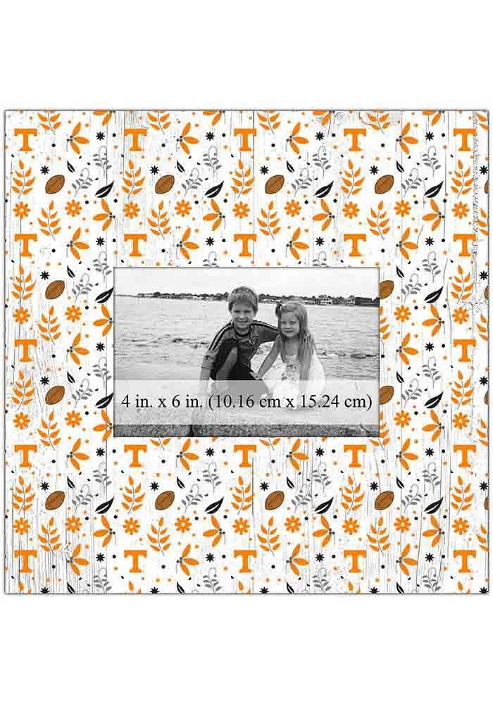 Tennessee Volunteers Floral Pattern Picture Frame - Orange