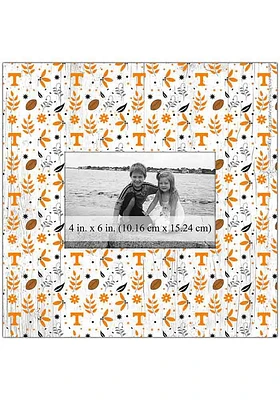 Tennessee Volunteers Floral Pattern Picture Frame - Orange