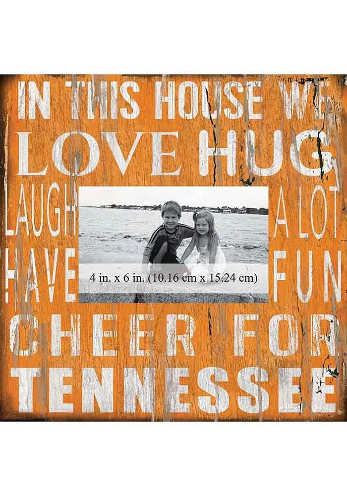 Tennessee Volunteers In This House 10x10 Picture Frame - Orange