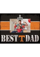 Tennessee Volunteers Best Dad Striped Clip Picture Frame - Orange