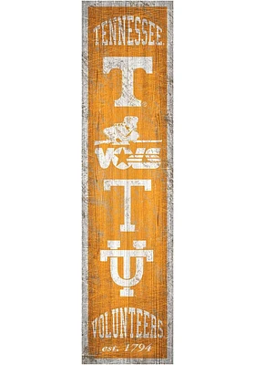 Tennessee Volunteers Heritage Banner 6x24 Sign - Orange