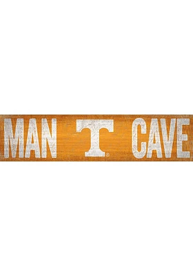 Tennessee Volunteers Man Cave 6x24 Sign - Orange