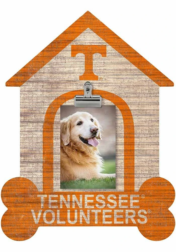 Tennessee Volunteers Dog Bone House Clip Picture Frame - Orange