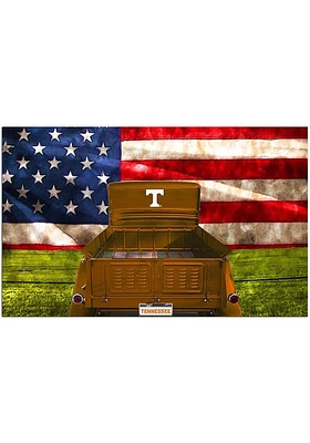Tennessee Volunteers Patriotic Retro Truck Sign - Orange