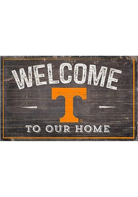 Tennessee Volunteers Welcome to our Home Sign - Orange