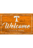 Tennessee Volunteers Team Welcome 11x19 Sign - Orange