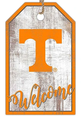 Tennessee Volunteers Welcome Team Tag Sign - Orange