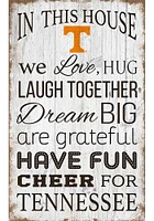 Tennessee Volunteers In This House 11x19 Sign - Orange
