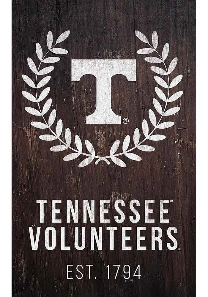 Tennessee Volunteers Laurel Wreath Sign - Orange
