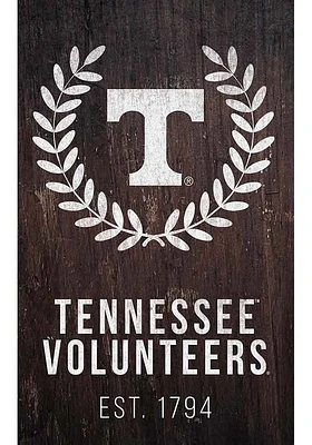 Tennessee Volunteers Laurel Wreath Sign - Orange