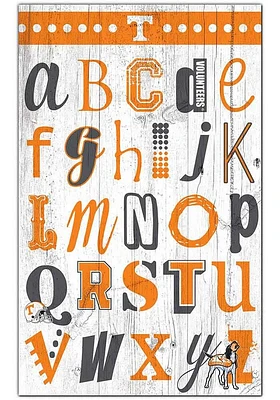 Tennessee Volunteers Alphabet Sign - Orange