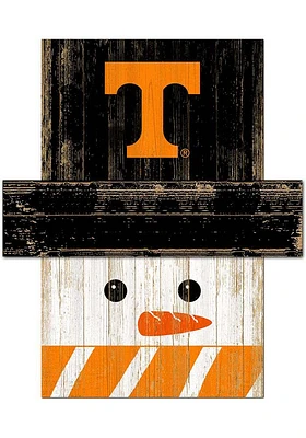 Tennessee Volunteers Snowman Head Sign - Orange
