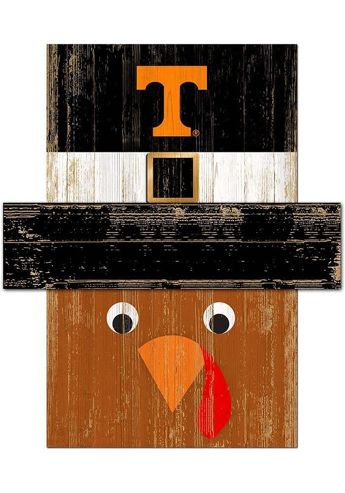 Tennessee Volunteers Turkey Head Sign - Orange