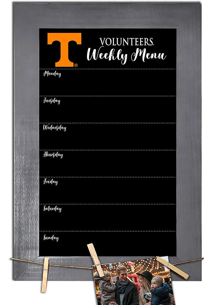 Tennessee Volunteers Weekly Chalkboard Picture Frame - Orange