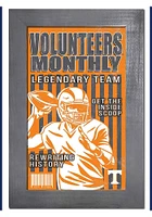 Tennessee Volunteers 11x19 Framed Monthly Sign - Orange