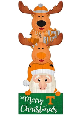 Tennessee Volunteers 31 Inch Santa Stack Leaner Sign - Orange
