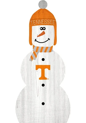 Tennessee Volunteers Snowman Leaner Sign - Orange