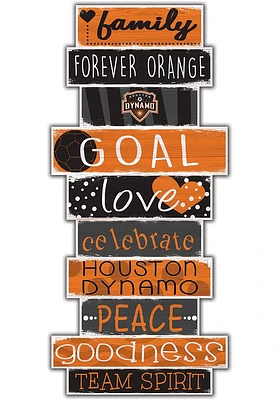 Houston Dynamo Celebrations Stack 24 Inch Sign - Orange