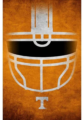 Tennessee Volunteers Ghost Helmet 17x26 Sign - Orange