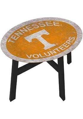 Tennessee Volunteers Distressed Side Orange End Table