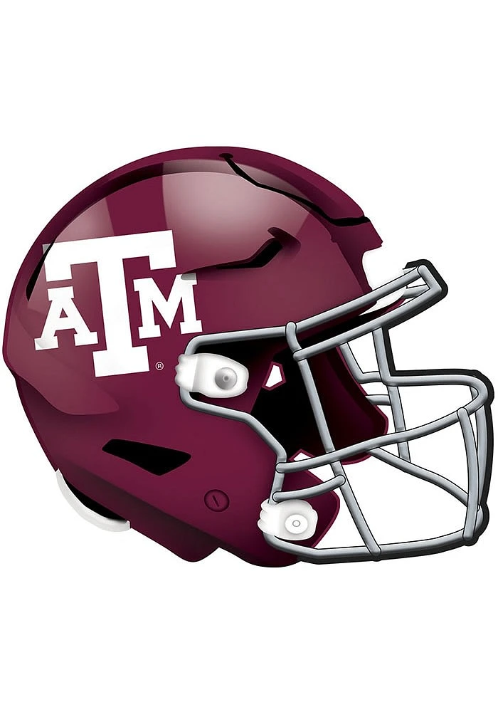 Texas A&M Aggies 12in Authentic Helmet Sign - Maroon