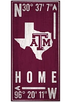 Texas A&M Aggies Coordinate Sign - Maroon