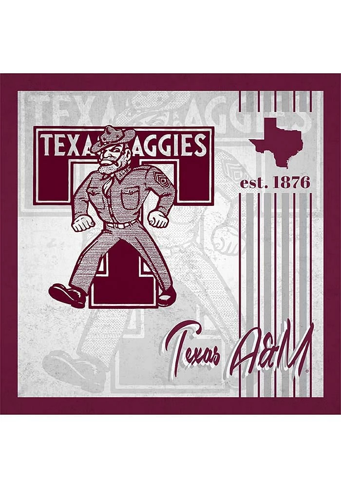 Texas A&M Aggies Album Sign - Maroon