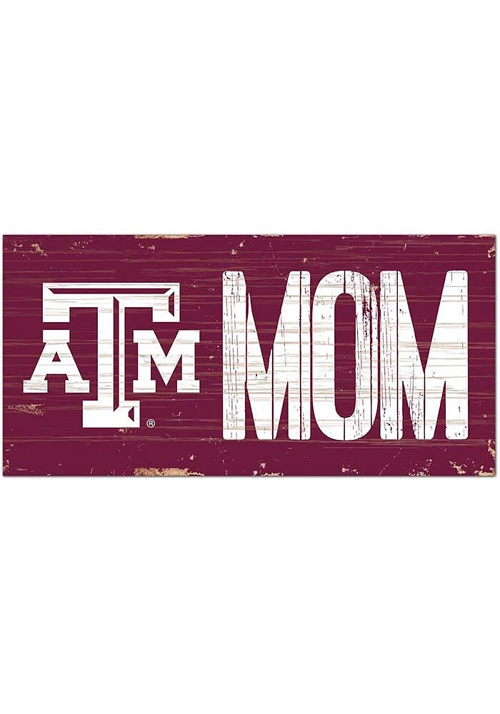 Texas A&M Aggies MOM Sign - Maroon