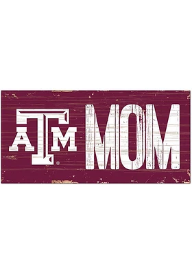Texas A&M Aggies MOM Sign - Maroon