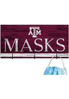 Texas A&M Aggies Team Color Mask Holder Sign - Maroon