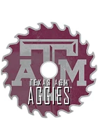 Texas A&M Aggies Rust Circular Saw Sign - Maroon