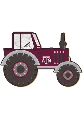 Texas A&M Aggies Tractor Cutout Sign - Maroon