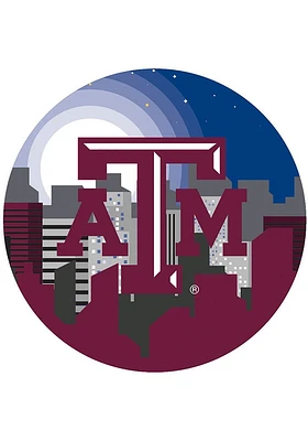 Texas A&M Aggies Landscape Circle Sign - Maroon
