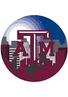 Texas A&M Aggies Landscape Circle Sign - Maroon
