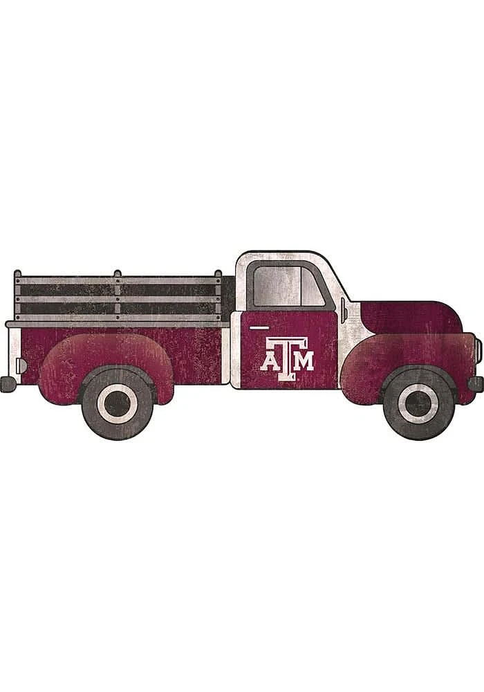 Texas A&M Aggies 15 Inch Truck Sign - Maroon