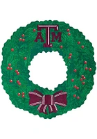 Texas A&M Aggies Team Wreath 16 Inch Sign - Maroon