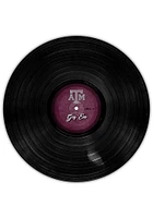 Texas A&M Aggies 12 Inch Vinyl Circle Sign - Maroon