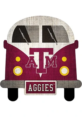 Texas A&M Aggies Team Bus Sign - Maroon