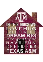 Texas A&M Aggies 12 inch House Sign - Maroon