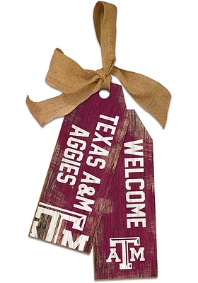 Texas A&M Aggies Team Tags Sign - Maroon