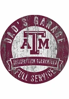 Texas A&M Aggies Dads Garage Sign - Maroon
