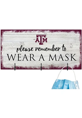 Texas A&M Aggies Please Wear Your Mask Sign - Maroon