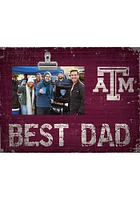 Texas A&M Aggies Best Dad Clip Picture Frame - Maroon