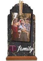 Texas A&M Aggies Family Clothespin Sign - Maroon