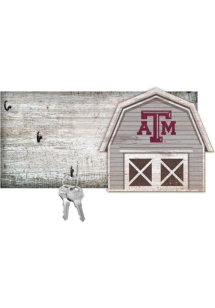 Texas A&M Aggies Team Barn Key Holder Sign - Maroon