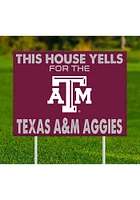 Texas A&M Aggies This House Cheers For Yard Sign - Maroon