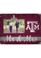 Texas A&M Aggies Mr and Mrs Clip Picture Frame - Maroon