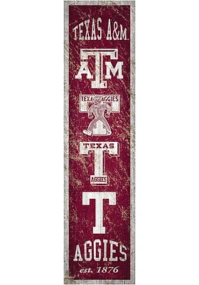 Texas A&M Aggies Heritage Banner 6x24 Sign - Maroon