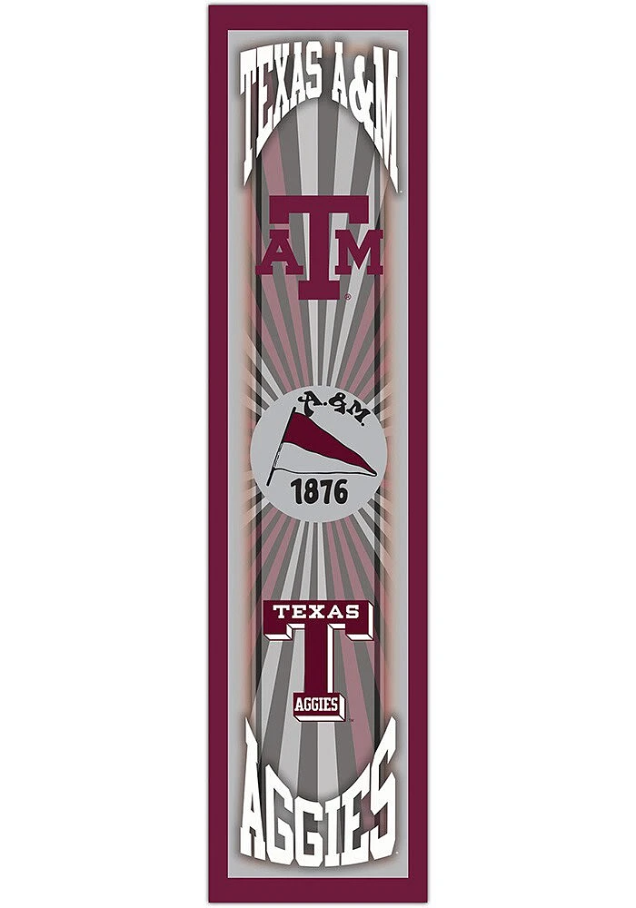 Texas A&M Aggies Throwback Sign - Maroon